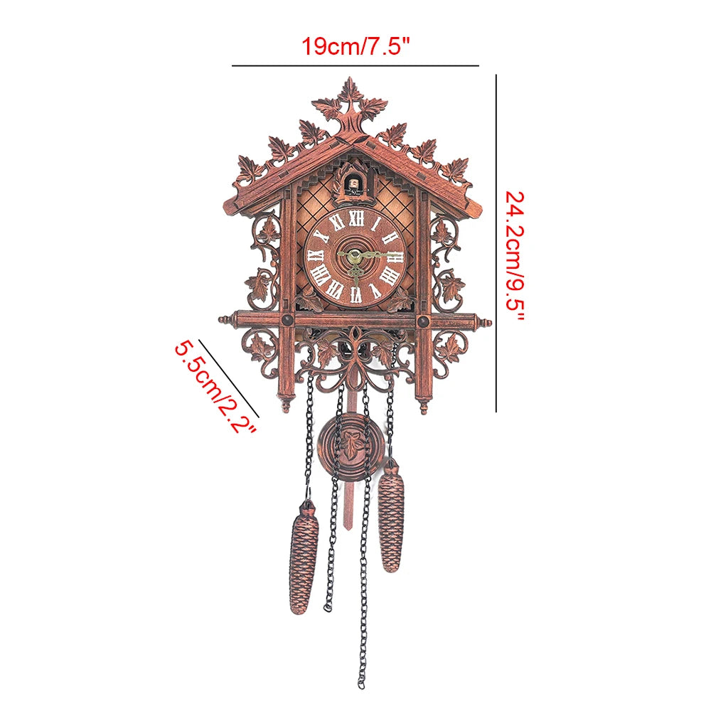 Is Smart Device Wooden Wall Clock Pendulum Antique Style