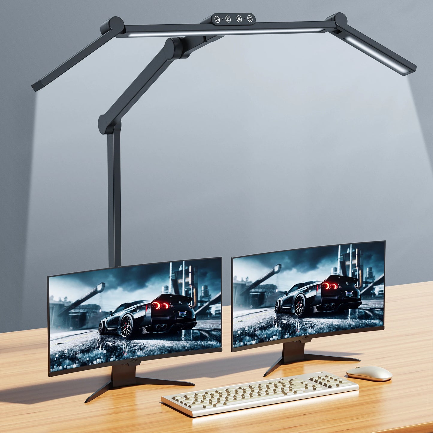 Aiopp Led Desk Lamp With Clamp Auto Dimming For Home Office