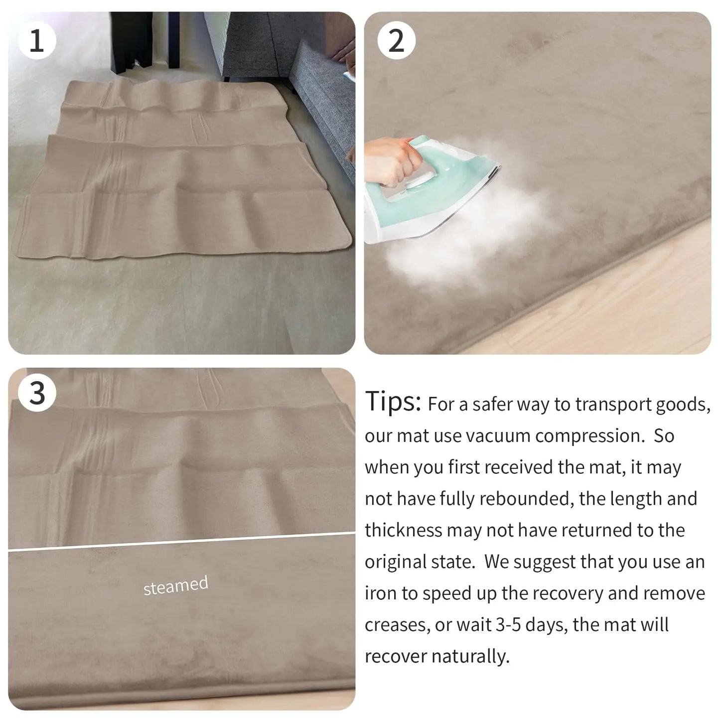 Huloo Sleep Solid Non Slip Living Room Foam Baby Play Mat
