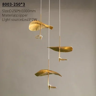 Lotus LED Chandelier Pendant Light for Living Room Fixtures