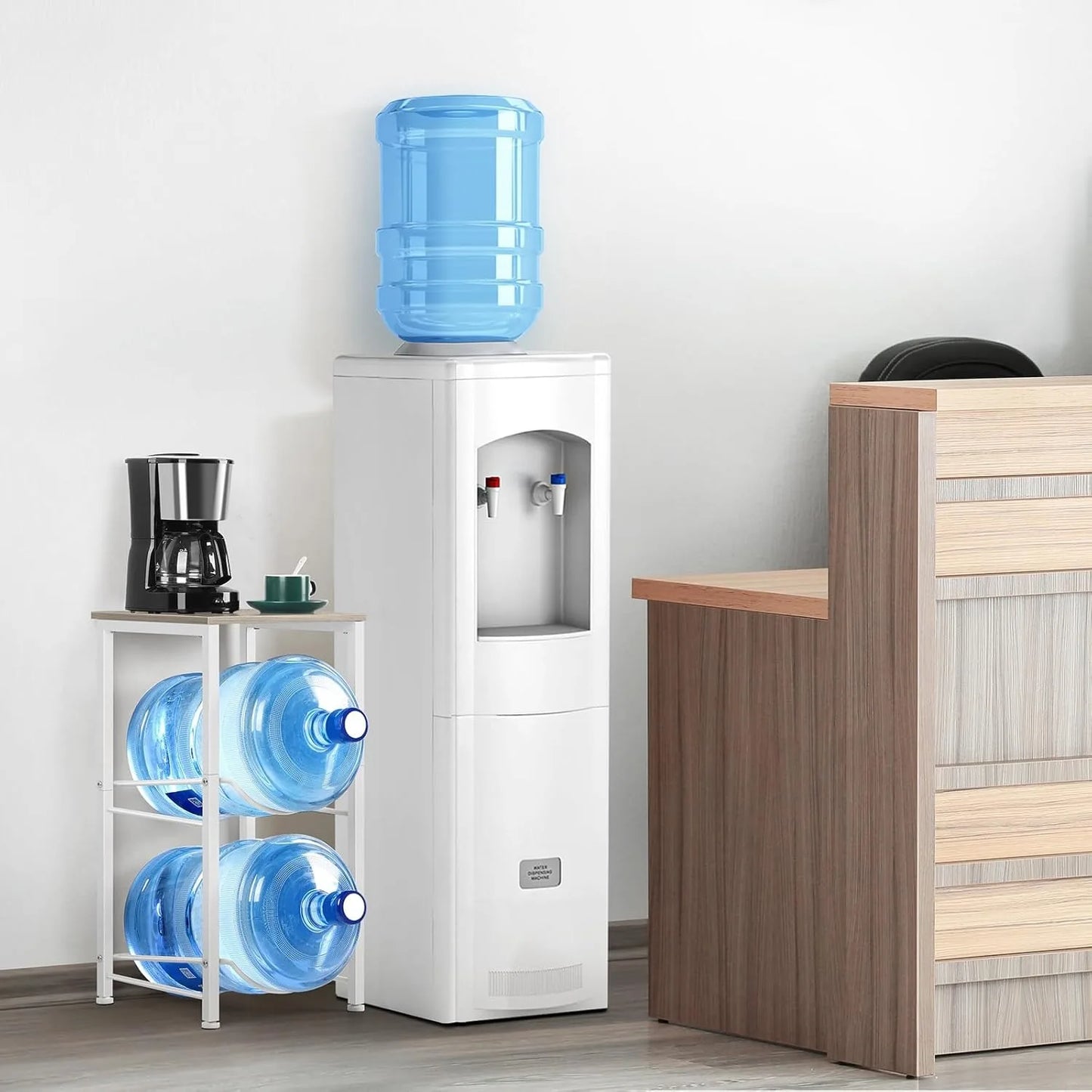 Hignconcerned 2 Tier Water Bottle Rack For 5 Gallon Jugs