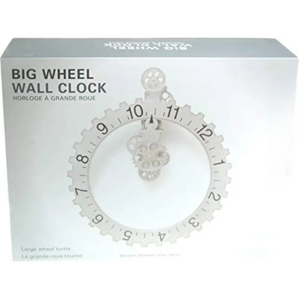 Hign-concerned Big Wheel Hour Wall Clock Modern Centerpiece