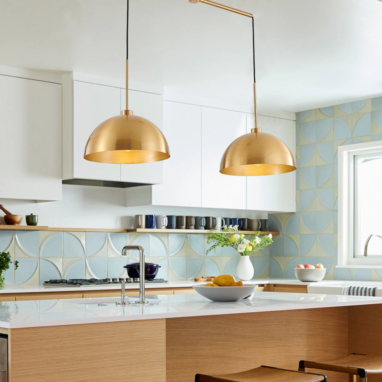 ARLGSITE Industrial Modern Double Pendant Light Adjustable