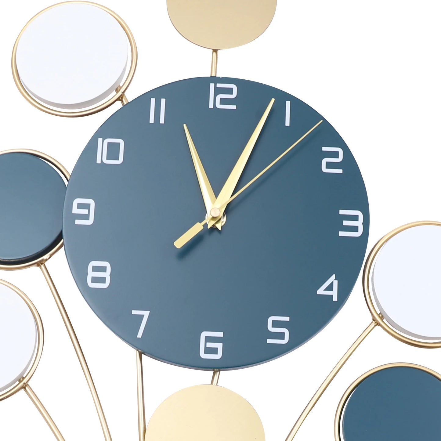 Silent Battery Operated Wall Clock Hot Air Balloon Decor