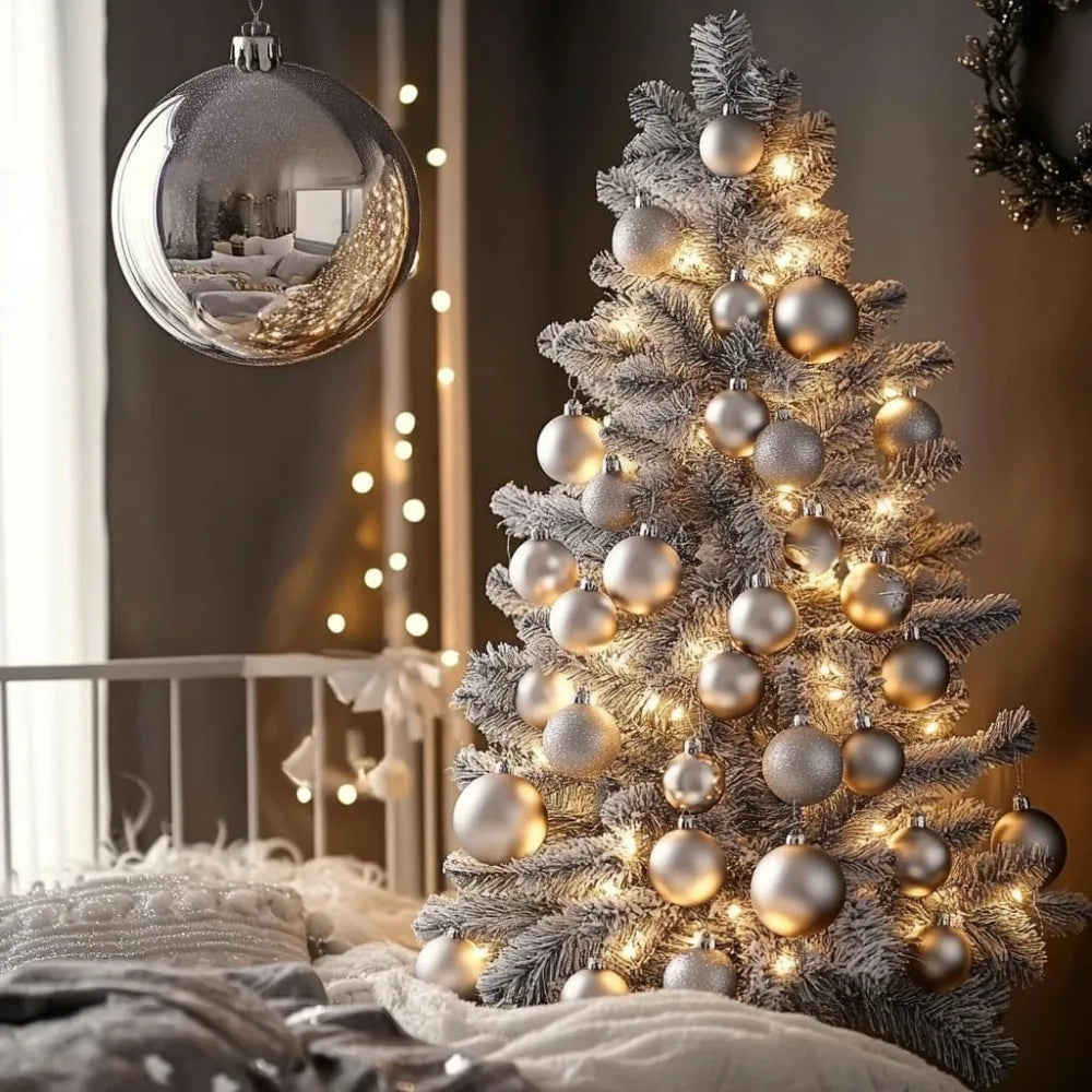 Shatterproof Decorative Balls – 36PCS 2.36-inch Rose Gold Ornaments for Home Décor, Party Decorations, Wedding Centerpieces, DIY