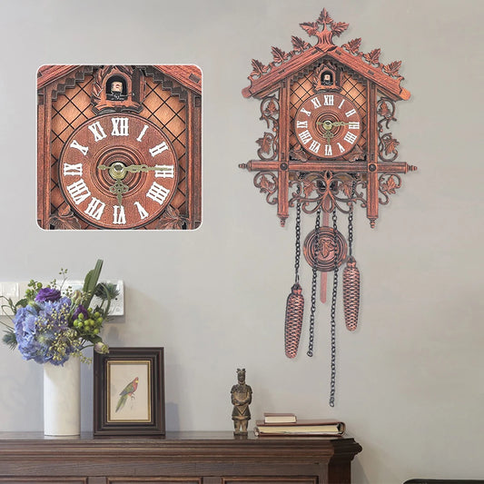 Is Smart Device Wooden Wall Clock Pendulum Antique Style