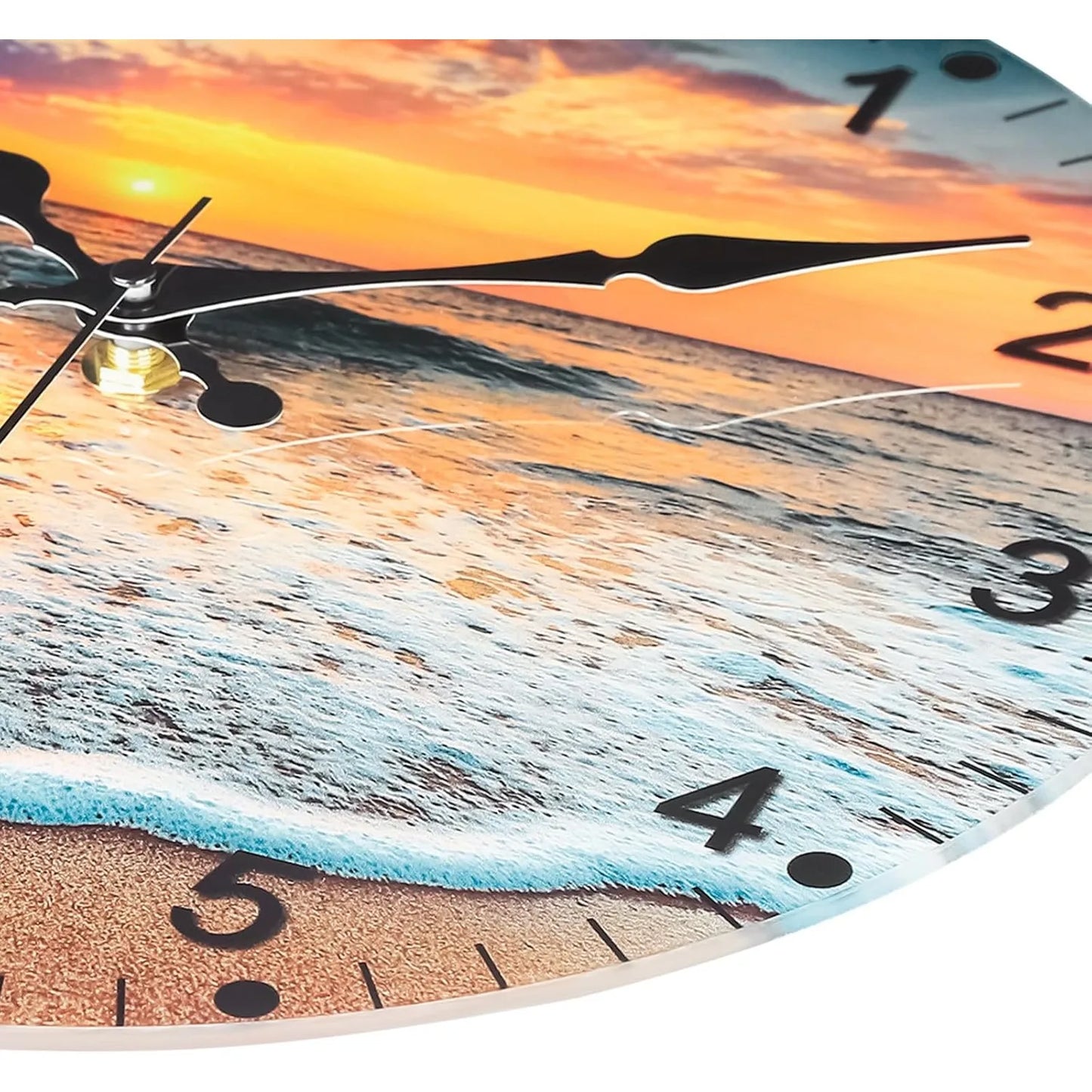Hign-concerned Silent Wall Clock Battery Operated Sunrise