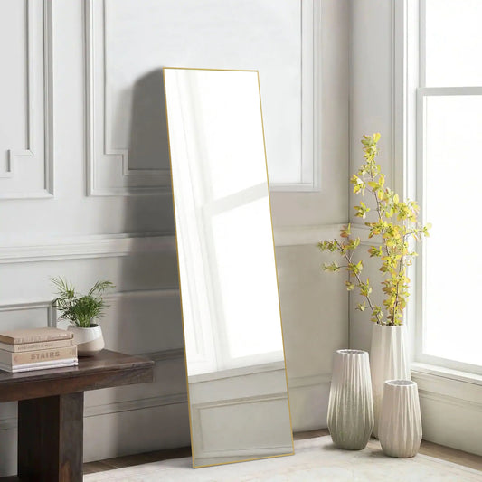 JHK Arched Right Angle Mirror With Sturdy Aluminum Frame