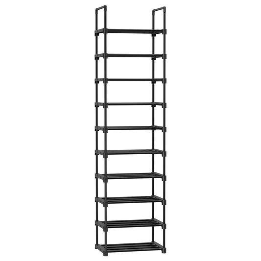 Songmics 10 Tier Shoe Rack Organizer Metal Storage Shelf