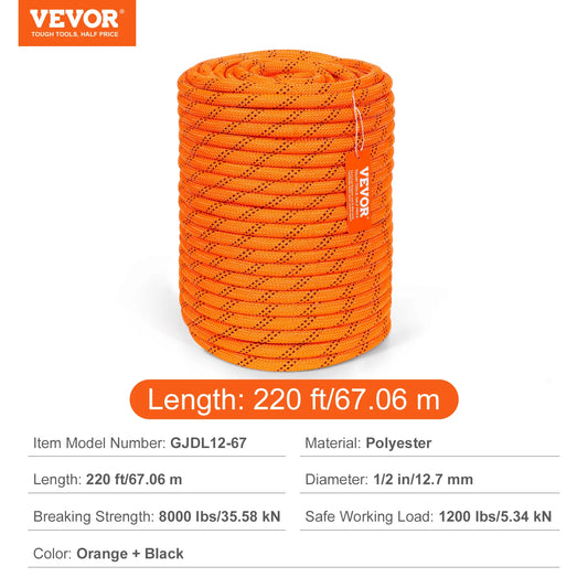 SucceBuy Dual Weave Polyester Rope 48 Strand Outdoor Cord