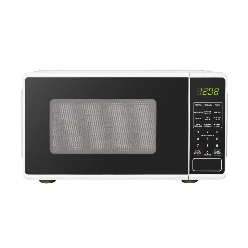 Mainstays 0.7 Cu ft Countertop Microwave Oven, 700 Watts, White