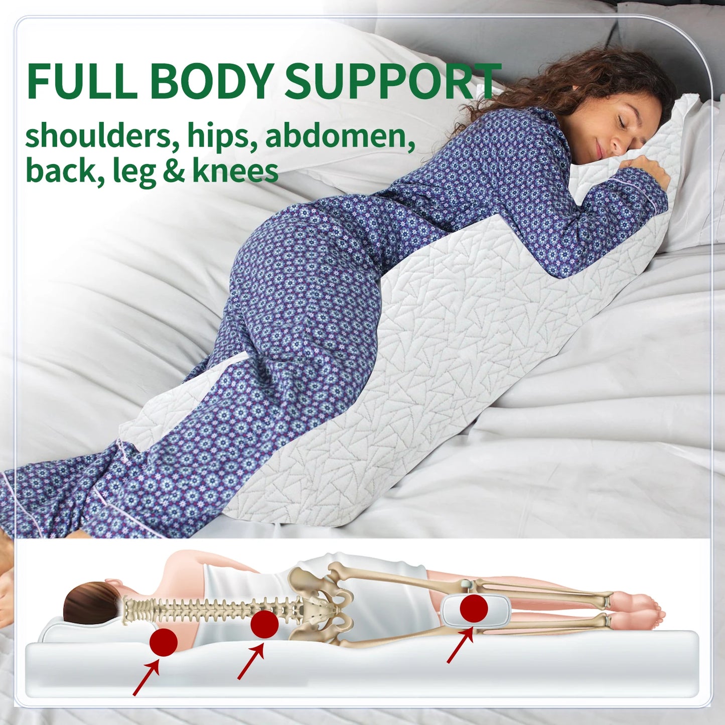 CN Guangdong Premium Memory Foam Body Pillow For Adults