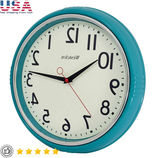 Combination Retro Quartz Wall Clock Quiet Movement Antique