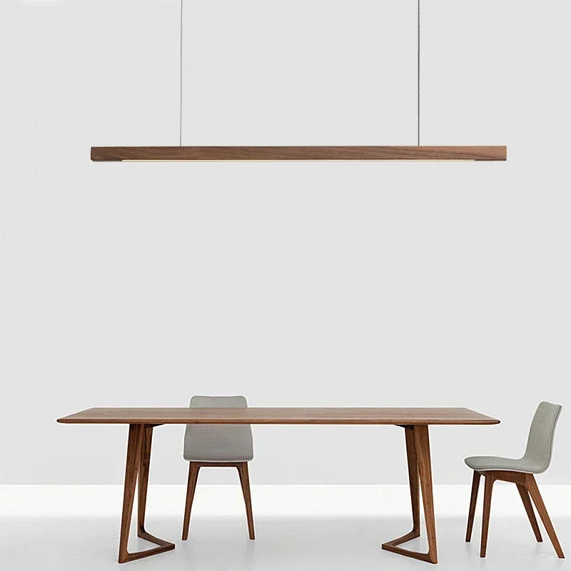 Japanese Pendant Light Walnut Nordic Wood Ceiling Lamp