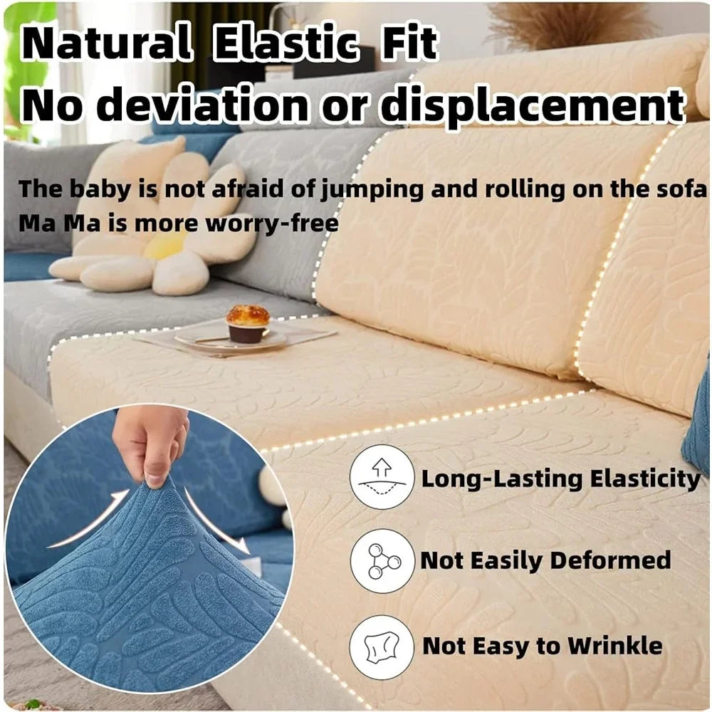 Magic Sofa Covers Stretch Slipcovers Washable Pet Hair Stain Resistant Couch Cover Universal Protector Easy Install Durable Soft