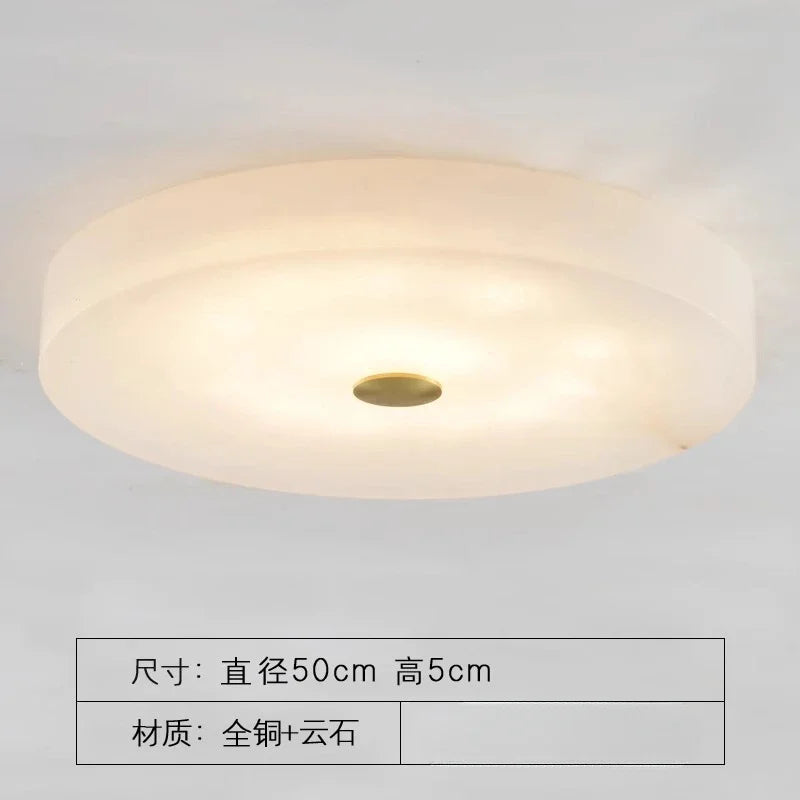 Led Marble Ceiling Chandelier Modern Home Decor Lamp