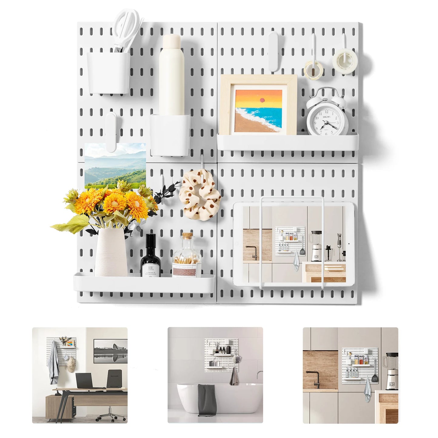 Deli Pegboard Kit 4 Pegboards And 17 Accessories Organizer