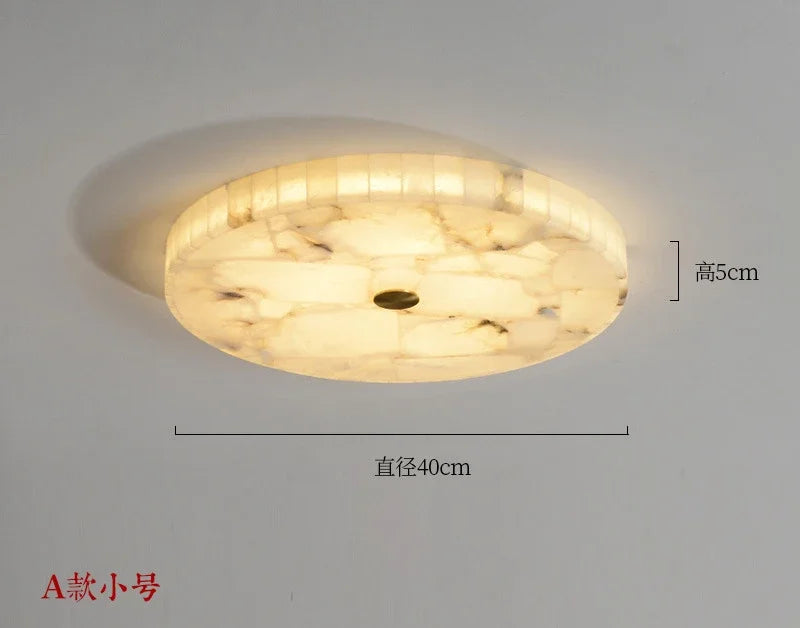 Led Marble Ceiling Chandelier Modern Home Decor Lamp